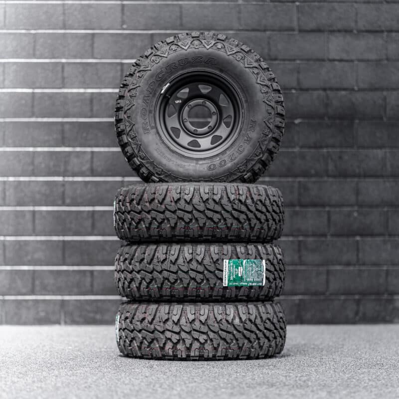 32x11.5 R15LT Mud Tyres + 15" Steelies Combo - Image 2