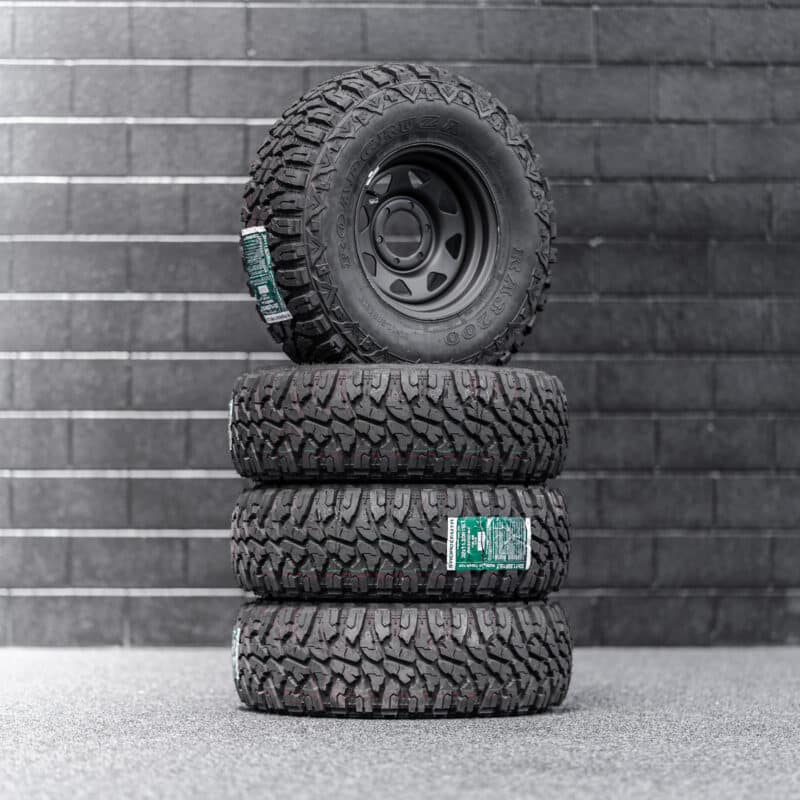 32x11.5 R15LT Mud Tyres + 15" Steelies Combo